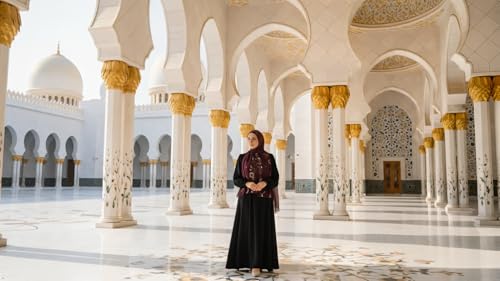 Hijab Modest and Elegant | Beautifully Designed Printed Chiffon Patterns | Muslim Women Head Scarf and Veil - color: Red M