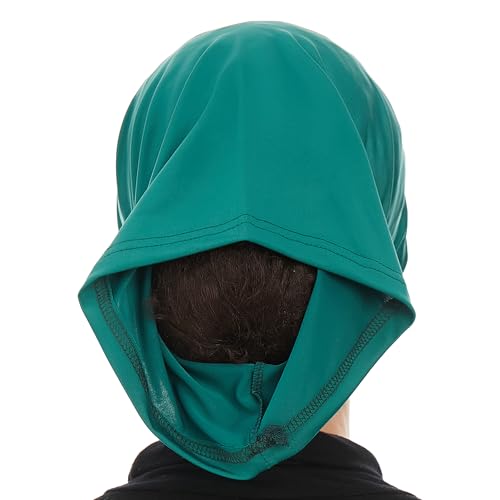 Hijab Caps Underscarf for Women – Black Hijab Cap Underscarf Turban Dreadlocks Tube – Muslim Accessories Headscarf - color: Dark Green