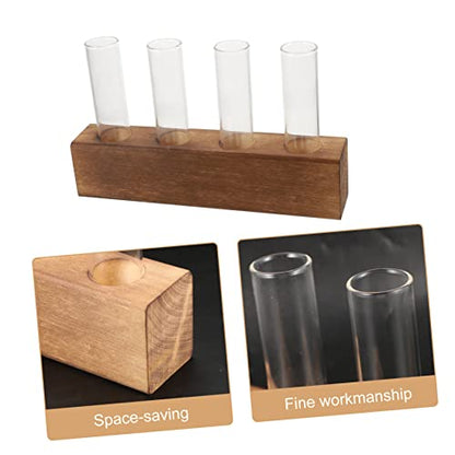 Abaodam Glass Flower Tubes Cleaning Brush Plant Terrarium Air Plant Holder for Home Decor