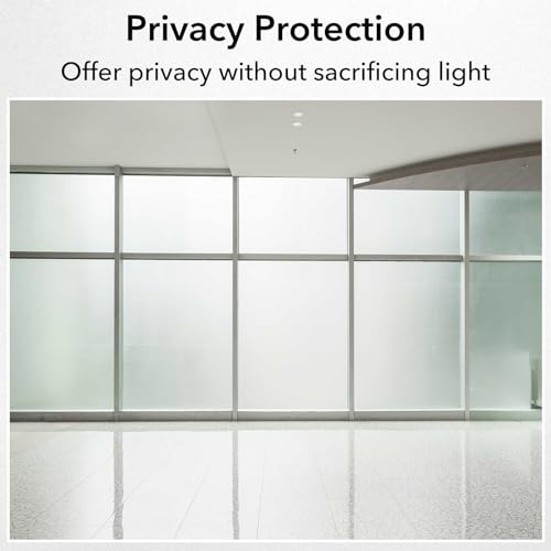 VSUDO Frost Window Film for Glass - Office Meeting Room Privacy - Opaque 35.4x157.5 Inch - color: Frosted, size: 35.4 x 157.5 Inch