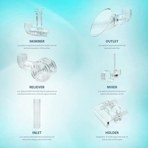 Aquario Neo Mixer - CO2 Diffuser for Neo Flow Lily Pipes, Efficient CO2 Dissolution, Easy Maintenance and Installation - Medium, 13mm 12/16mm - size: Medium [1/2" (12/16MM)]