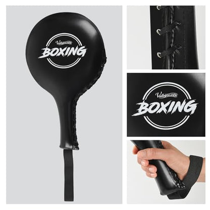 Valleycomfy Boxing Target Paddles Fight Gear Punching & Striking Pads - color: Black