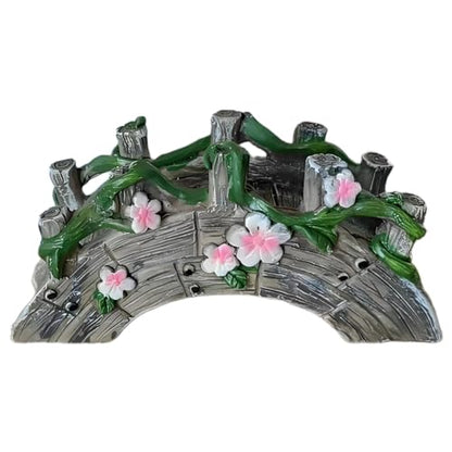 MUAMAX Fairy Garden Bridge Mini Bridge for Fairy Garden Flower Bridge Resin Arched Artificial Little Bridge Micro Landscape Bridge for Dollhouse Ornaments Fairy Garden Accessories