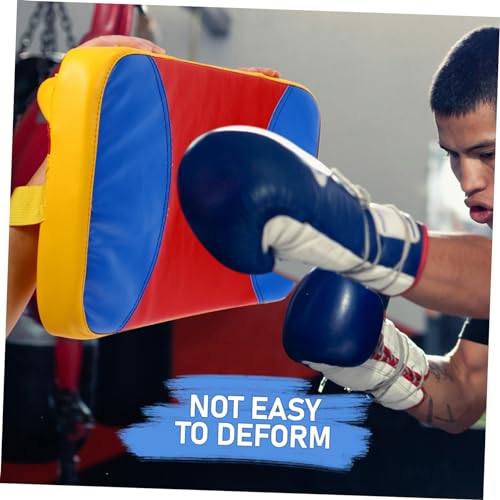 Taekwondo Kickboxing Training Pad Small Curved Kicking Shield with Reinforced Handles for Martial Arts Sparring and Side Kick Practice