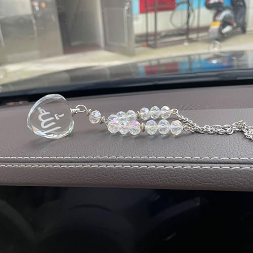 Muslim Crystal Beads Allah Heart car Pendant car Hanging
