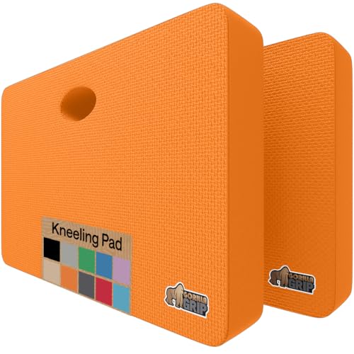 GORILLA GRIP® Extra Thick Foam Kneeling Pad for Gardening, 17.5x11 Orange - color: Orange