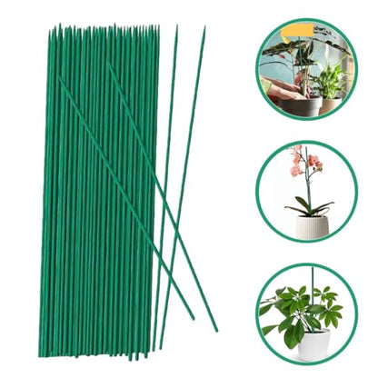 INOOMP 40pcs Plant Support Stakes 45cm Gardening Sticks for Plants Floral Stem Support Poles Sturdy Indoor and Outdoor