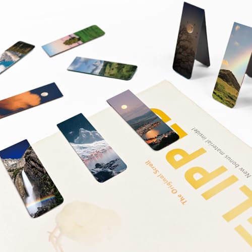 30 Pieces Bookmark, Magnetic Bookmarks for Women, Men, Book Lovers, Bookmarks Bulk for Students Teachers Reading, Natural Landscape Bookmark - size: 30 Pieces, style: Natural Landscape