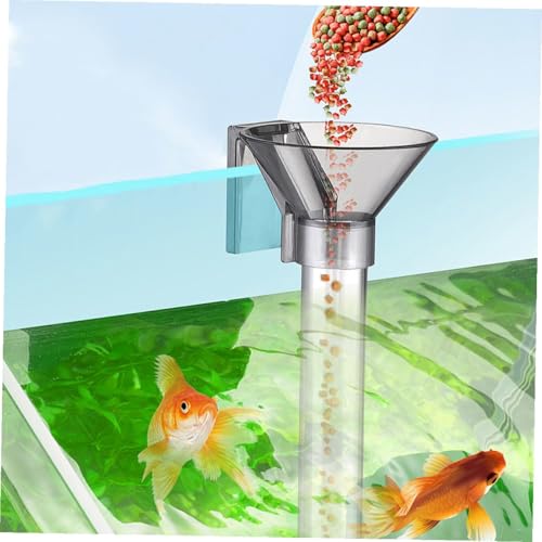 GANAZONO Fish Tank Shrimp Feeder Tube Plastic Fish Feeding Ring Aquarium Accessory for Directed Feeding and Shrimp Multifunctional Feeder Set