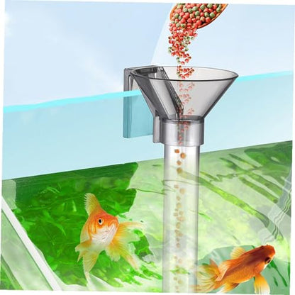 GANAZONO Fish Tank Shrimp Feeder Tube Plastic Fish Feeding Ring Aquarium Accessory for Directed Feeding and Shrimp Multifunctional Feeder Set
