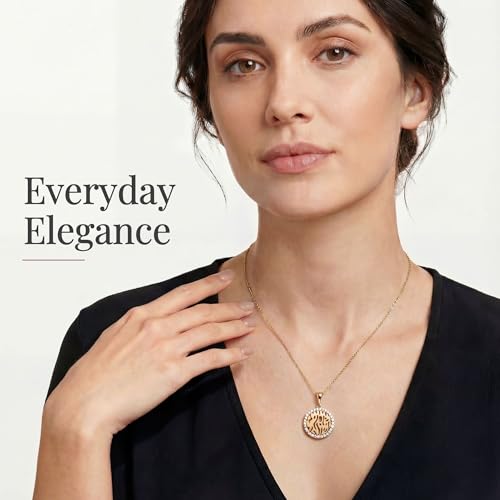 Shema Israel Necklace Sterling Silver CZ Hebrew Prayer Jewish Women Gift - color: gold