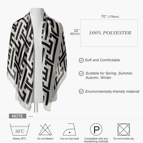 FINIZO Women's Fashion Scarves, Lightweight Cotton Blend Neck Scarves - color: 44