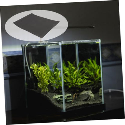 Mikikit 2pcs Thickened Aquarium Mat Nonslip Cushioning Pad for Fish Tank Bottom for Reptiles and Aquatic Pets Cut for