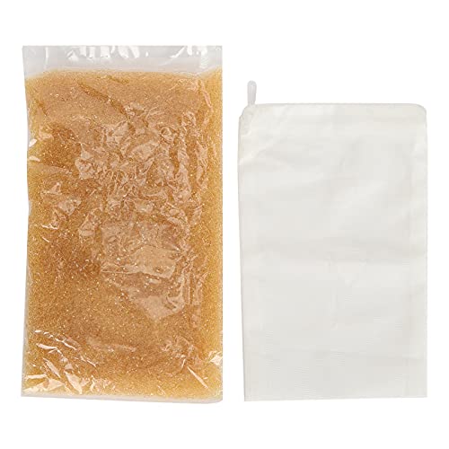 Aquarium Water Softener Resin, 500ML Aquarium Water Hardness Reducer Resin, Water Softener Pillow with Net Bag, Reusable Ion Exchange Filter
