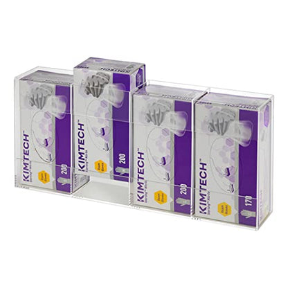 Kantek Acrylic Glove Dispenser, Quadruple Box Capacity, Easy-Box-Swap, 10.3-Inch Wide x 3.8-Inch Deep x 21.3-Inch High, Clear (AH145) - size: Easy Swap Quadruple