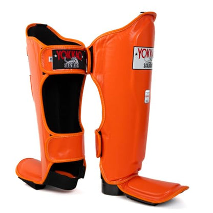 YOKKAO Matrix Muay Thai Kickboxing MMA Shin Guards with Knee Guards - color: Matrix Lbis, size: Medium