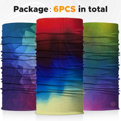 JOEYOUNG Headwear, Bandana, Neck Gaiter Head Wrap Headband Balaclava Magic Scarf - color: A-gradient2