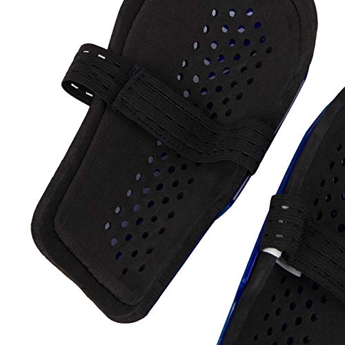 Mitre Unisex Soccer Shin Guards - color: Aircell Slip Black/Cyan/Yellow, size: X-Small