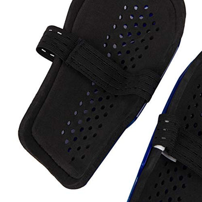 Mitre Unisex Soccer Shin Guards - color: Aircell Slip Black/Cyan/Yellow, size: X-Small