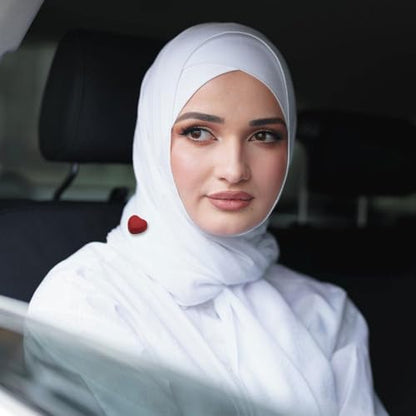 Hijab Magnets, 12PCS Strong Magnetic Scarf Pins Colorful Heart/Star Shapes Pinless Brooch for Shawls Hats Dresses