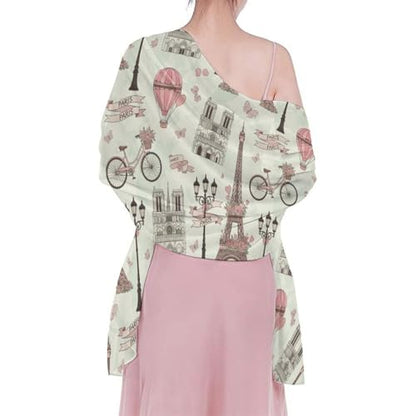 Chiffon Shawl Scarf Sarong And Sun Protective Shawl Long Lightweight Travel Scarf - color: Color297