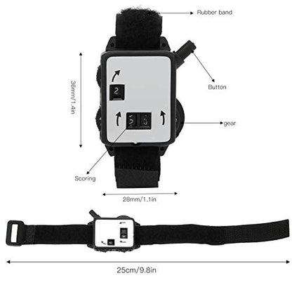 Socobeta 3Pcs Manual Golf Stroke Counter Wrist Watch Style Score Keeper Accessories