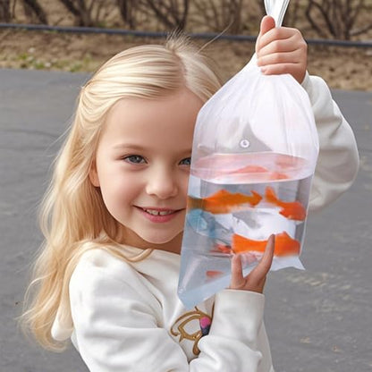 Aquarium Fish Bags, Clear Transportation Bag, Waterproof & Leak-proof Poly Shipping Bags for Storing and Transporting Live Fish (6" x 12" 100pcs) - size: 6" x 12" 100pcs