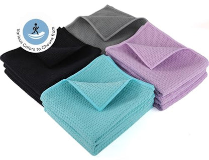 Microfiber Gym Towels 3 Pack, Quick-Drying Yoga Towels for Sport, Workout Equipment, Home and Gym, 16 Inches x 27.5 Inches - color: Grey