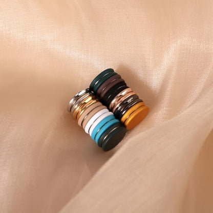 12pcs Hijab Magnetic Pins, Strong Hijab Magnets Multi-Purpose Scarf Clasp Pinless Brooch Buttons for Women Scarves Clothes Dress (Color B) - color: Color B