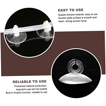 25pcs Aquarium Airline Tubing Holder Cups Easy to Install for Fish Tanks and Aquariums Strong Air Hose Management