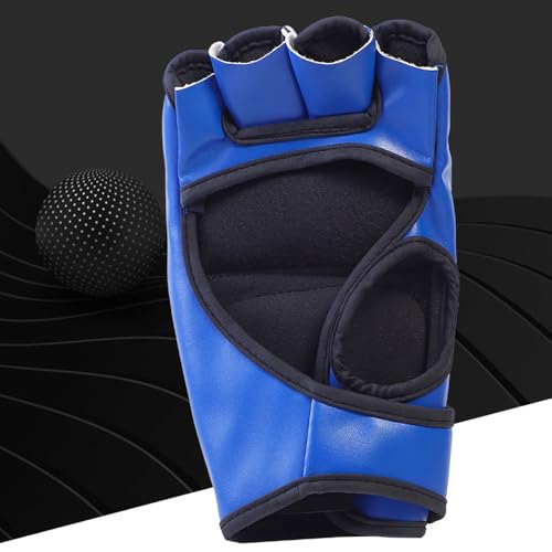 Punch Bag Boxing Gloves Muay Thai Karate Gloves for Men Women Boxing Mitts MMA Body Combat Taekwondo Training Martial Art Fighting Grappling UFC Cage Fighting - color: Blue1