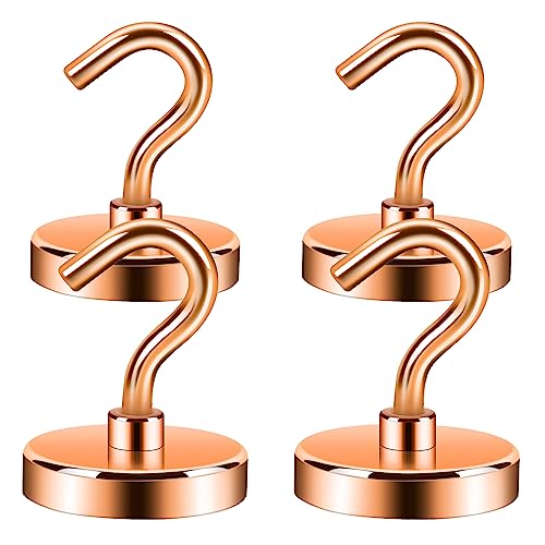 Neosmuk Magnetic Hooks for Cruise Cabins,130lb Heavy Duty,Bronze,4 Pack - color: Bronze, size: 1.26 inches