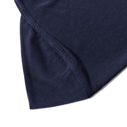 Instant Hijab Ready To Wear Hijab Scarf for Women Soft Long Muslim Jersey Hijabs Head Scarf for Prayer Abaya - color: Navy