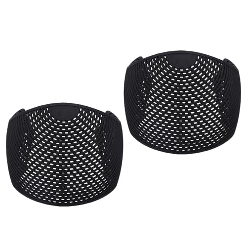 Bewinner Lightweight Hijab Under Scarf Base Layer | 2 Pack Non Slip Hair Grip Band Elastic Headband for Sports Black (Black) - color: Black
