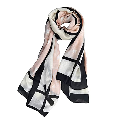 FINIZO Women's Fashion Scarves, Lightweight Cotton Blend Neck Scarves - color: 04