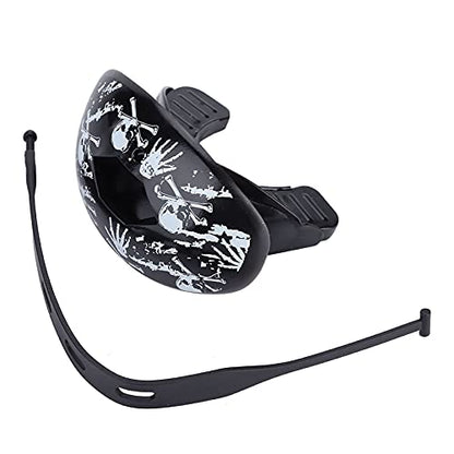 Mouthguard, Sports Teeth Protector for Boxing and Football ¨C 4 Colors Food Grade Silicone (Skeleton Pattern)