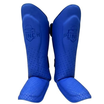 Martial Arts Shin Guards, Leg Protection for MMA, Kickboxing Training Instep Protection, Muay Thai Martial Arts Sparring Training Gear - color: Blue, size: X-Small