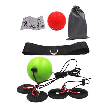 Boxing Reflex Ball No Drill Wall Mounted Design, Bouncing Reflex Punching | Boxing Equipment for Training At Home Reflex Speed Training Punching Ball Reaction Quickness Coordination Indoo