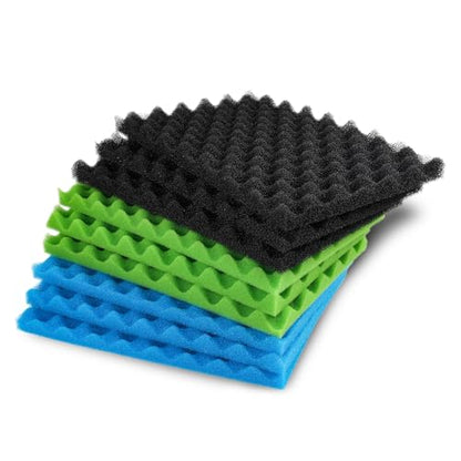 Fish Pond Foam Filter Sponge Set 17" X 11" Media (Pack of 3 Sets)