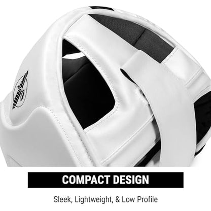 Hayabusa T3 Boxing Headgear Adjustable - color: White, size: Medium