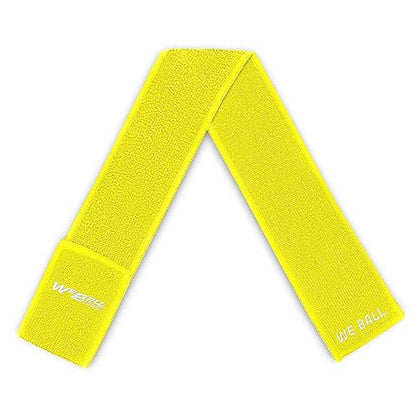 We Ball Sports Streamer Football Towel, Sports Towel with Hook and Loop Fastener to Clean Football Visor and Gloves (Bright Yellow) - color: Bright Yellow