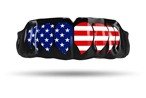 Impact Custom Professional MMA/Boxing/Muay Thai Mouthguard -Flag Series - color: America Fangs