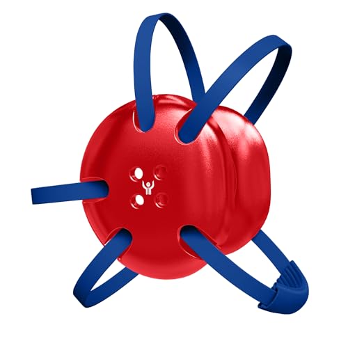 Great Call Athletics | Wrestling Classic Headgear Earguard Adult Grappling Head Gear Adjustable Ear Guards Royal Blue Straps - style: Varsity Red w/ Royal Blue Straps