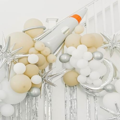 6 Pcs Explosion Star Foil Balloons- 12 Point Star Balloons,Silver Spike Balloons and 10Pcs Four Pointed Star Balloos for Party Supplies Christmas Birthday Wedding Photo Booth - color: 16 Pcs Silver Star Balloons