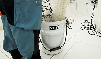YETI Loadout 5-Gallon Bucket, Impact Resistant Fishing/Utility Bucket - color: White