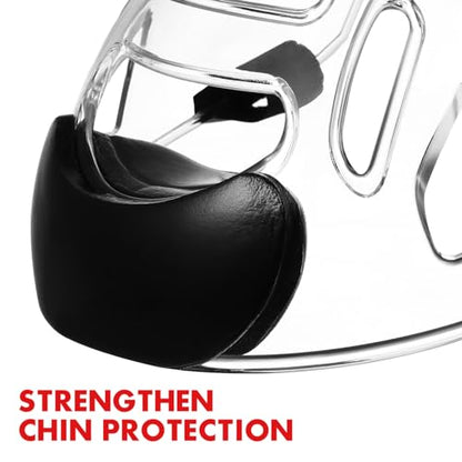 Toddmomy Taekwondo Sparring Face Guard Detachable Face Protector for Boxing Martial Arts Headgear Shockproof and Breathable Cover for Kids 8.26 X 7.87 X 3.54 in