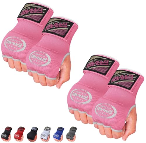 FARABI Kids Hybrid Boxing Inner Gloves Punching Boxing Gloves - color: Pink (Pack of 2)