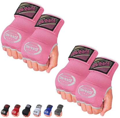 FARABI Kids Hybrid Boxing Inner Gloves Punching Boxing Gloves - color: Pink (Pack of 2)