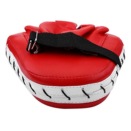 Boxing Curved Focus Punching Mitts, Boxing Mitts, Punching Focus Mitts with Soft PU Leather and Foam for Training Karate Muay Thai Kick Sparring Martial Arts