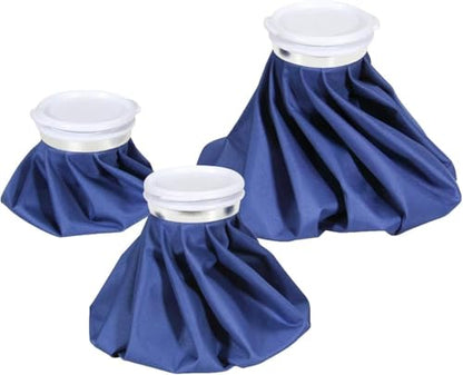 Ohuhu 3 Pack Ice Pack and Ice Bag for Injuries Hot Cold Therapy 6"/9"/11" | Reusable leak-proof ice packs with caps, 3 sizes 6/9/11 inch for knee, leg, back and muscle pain relief